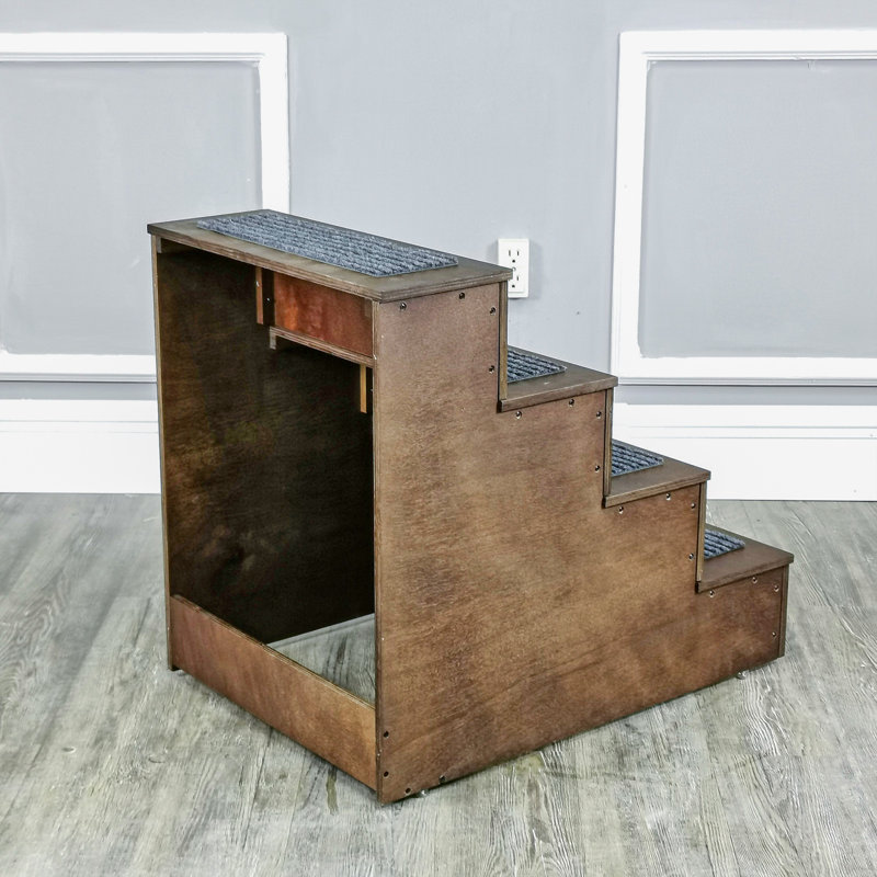 18 tall wooden dog steps, on sale pet stairs for dogs or cats.